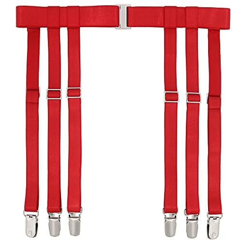 Red 6-strap With Suspender Clips