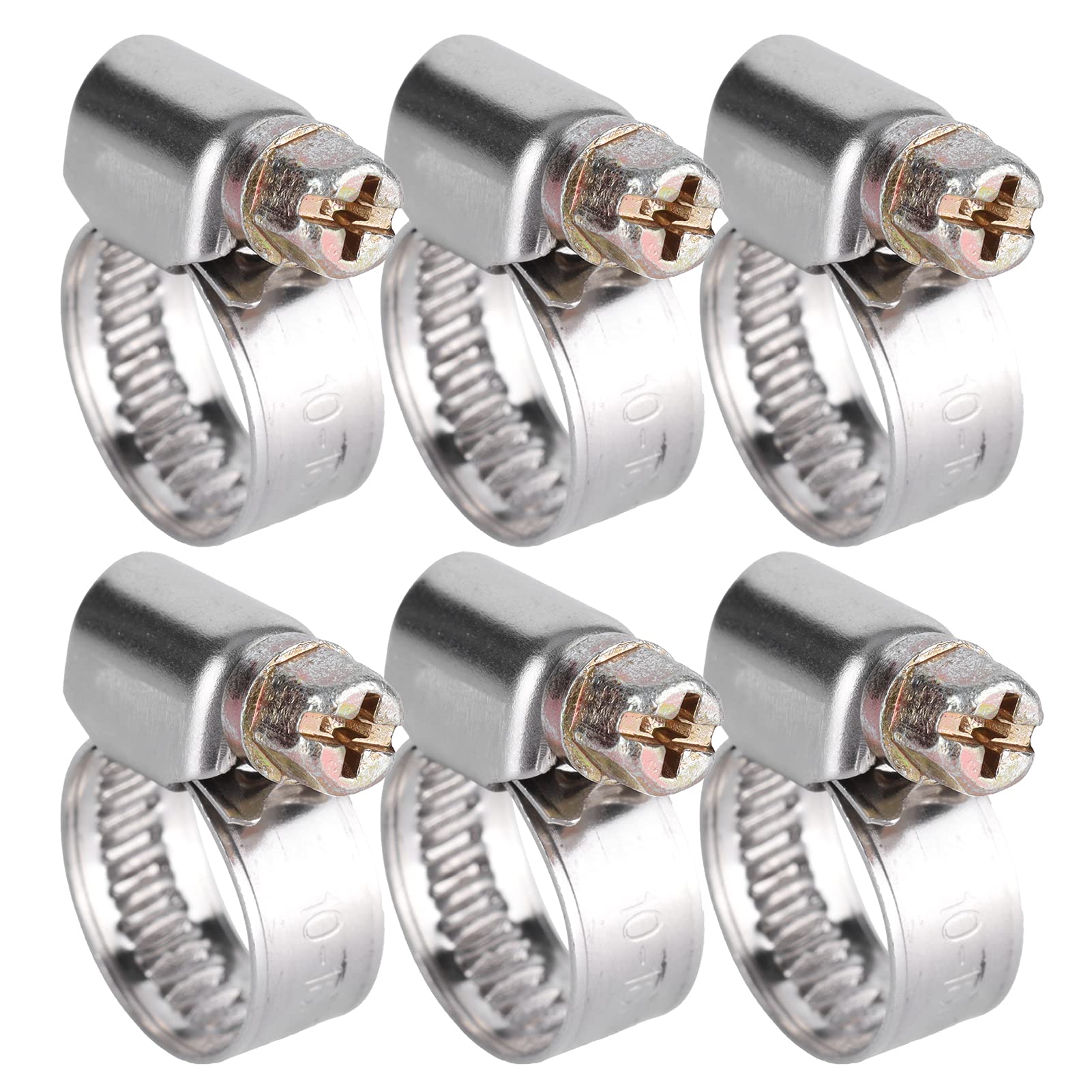 Stainless Steel Hose Clamps Assortment Kit (16-25mm) - Heavy Duty Clamps for Motor Vehicles, Petrochemical & Pharmaceutical Pipes - Perfect for Automotive Repair, Industrial Plumbing & Medical Equipment Maintenance