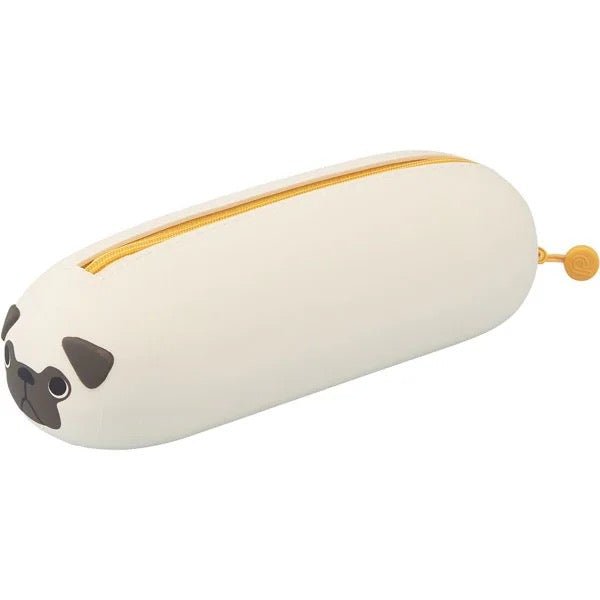 PuniLabo Nekorobi Large Pen Pouch - Big Capacity Pencil Case for School, Office & Travel - Cute Cat Design Stationery Organizer by LIHIT LAB