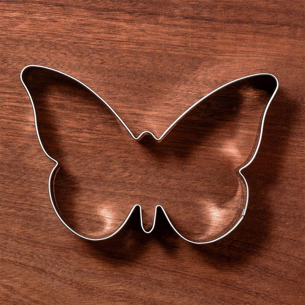 LILIAO Spring Butterfly Cookie Cutter Set - 4.5 x 3 Inch Stainless Steel Baking Tools for Cookies, Pastries, Fondant - Perfect for Easter, Birthday Parties & DIY Decorations
