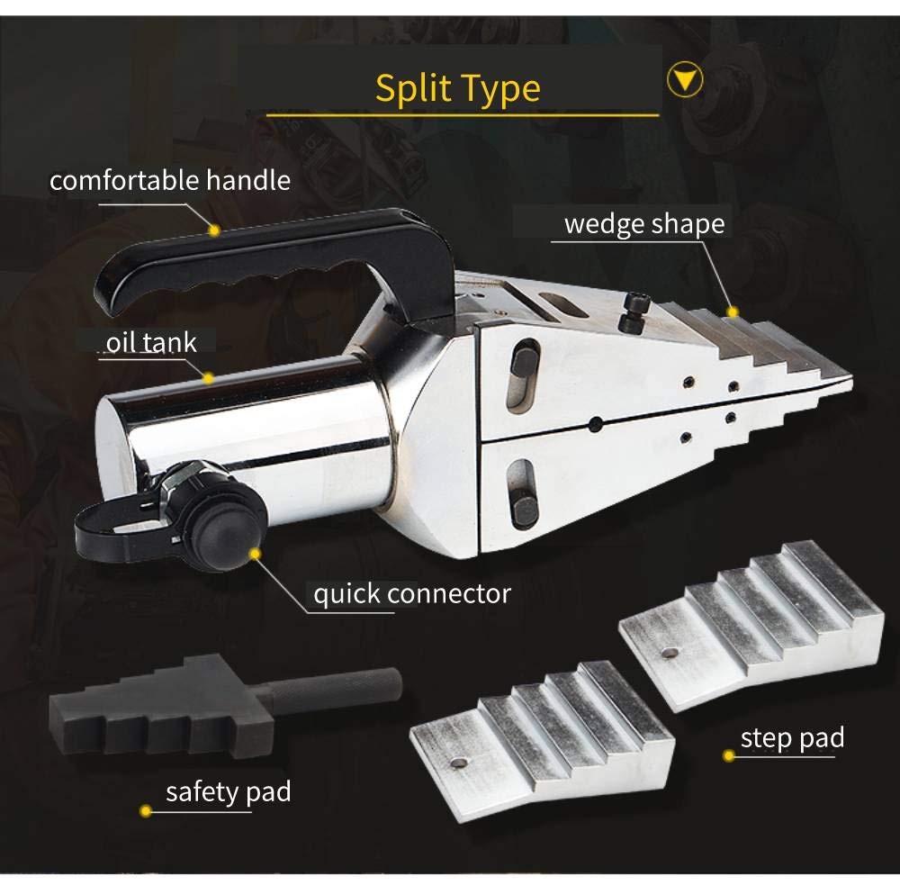 **14T Hydraulic Flange Spreader - Portable Splitter Pliers with 6mm Top Clearance & 81mm Max Expansion | FSH-14 with Electromagnetic Pump | Ideal for Pipe Flange Separation & Maintenance**