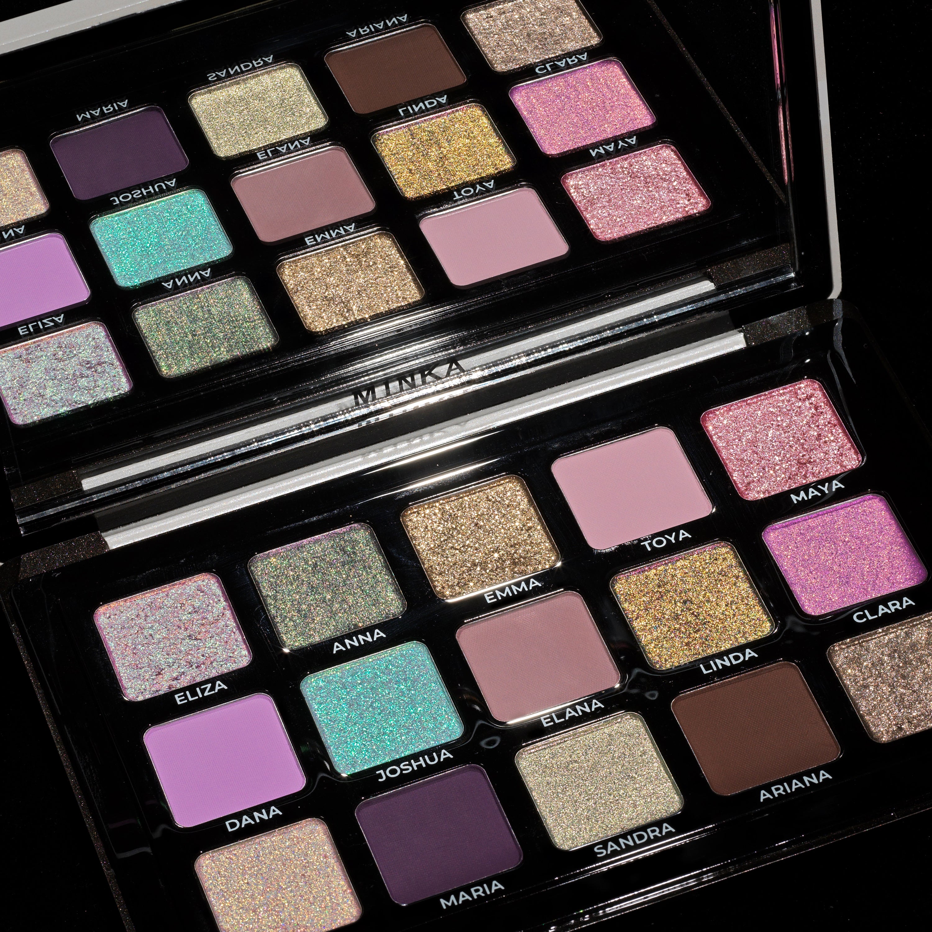 Minka Eyeshadow Palette - 12 Highly Pigmented Matte & Shimmer Eyeshadows for Professional Makeup | Perfect for Day to Night Looks, Parties & Special Occasions