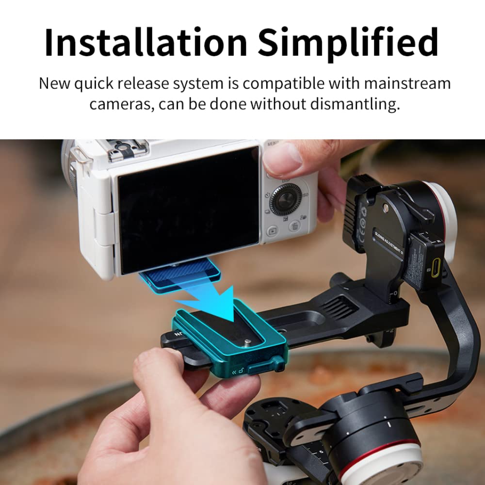Zhiyun Crane-M3 S Combo 3-Axis Handheld Gimbal Stabilizer for Mirrorless Cameras, Smartphones & Action Cameras - All-in-One Design with Phone Holder | Perfect for Vlogging, Travel Filming & Content Creation