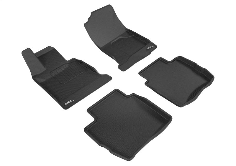 3D Maxpider Kagu Custom Fit Floor Mats for Maserati GranTurismo Sport (2012-2018) - Premium All-Weather Protection, Black (R1/R2) - Perfect for Daily Driving & Road Trips