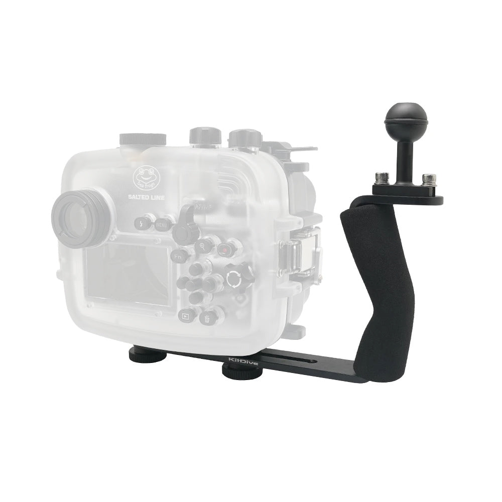 Aluminum Diving Grip for Underwater Camera Housings Version II - Perfect for Scuba Diving & Marine Photography
