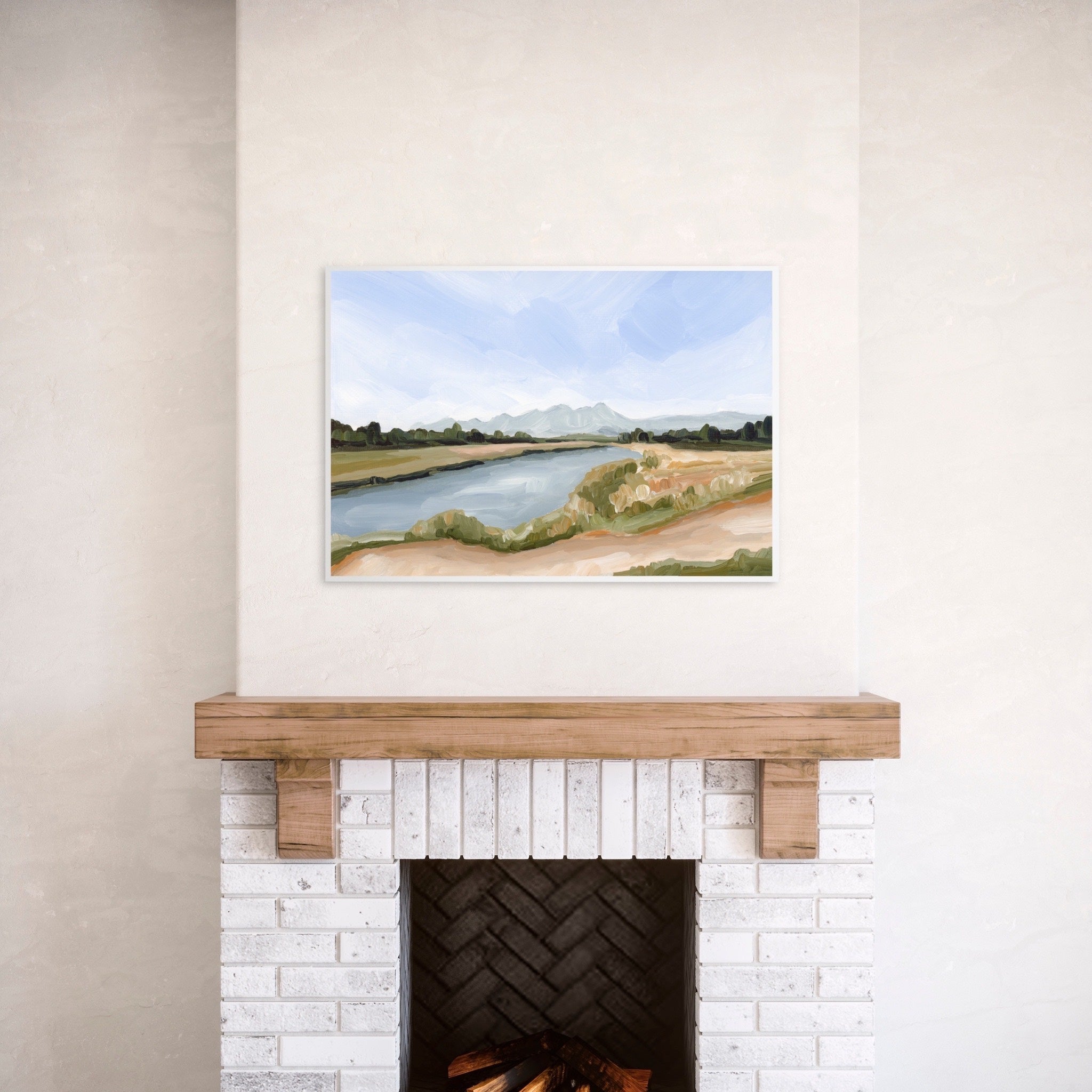 Autumn Below Art Print - Fall Landscape Wall Decor for Home & Office - Perfect for Living Room, Bedroom, and Office Spaces