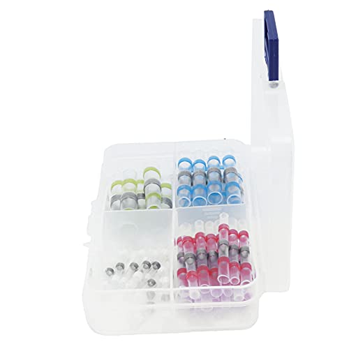 Heat Shrink Butt Connectors Kit - 50pcs Electrical Wire Connectors with Stable Performance for Home & Engineering Projects | Waterproof Splice for Automotive, Marine & DIY Wiring