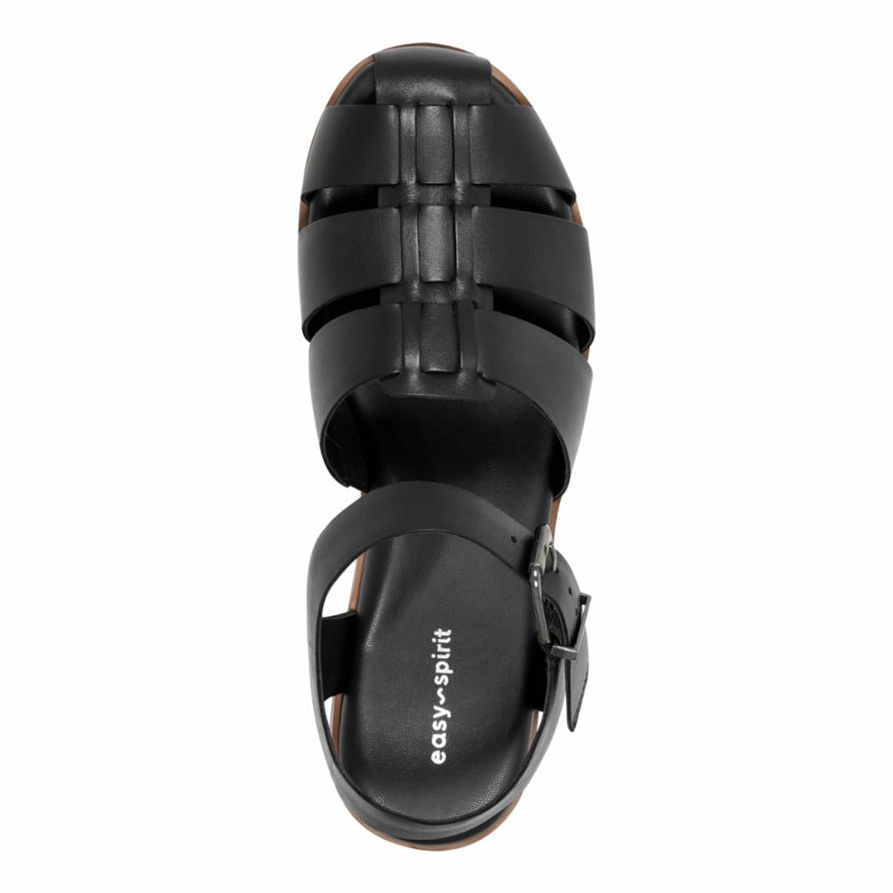 Easy Spirit Women's Gretty Black M Slip-On Loafers - Comfortable Casual Shoes for Women - Perfect for Work, Travel & Everyday Wear