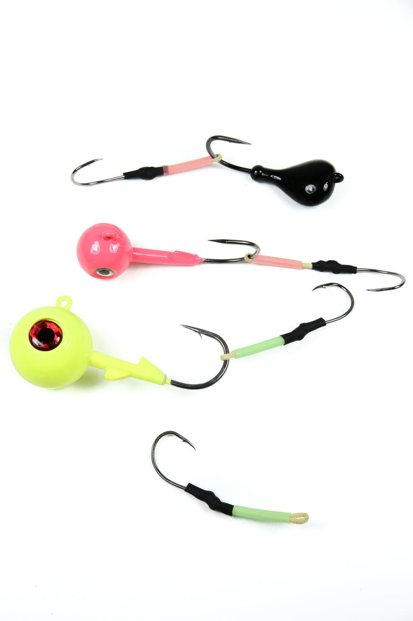 Jigging World Tubed Trailer Hooks - Premium Fishing Hooks for Bass, Walleye & Saltwater - Ideal for Soft Plastic Baits & Jigging Techniques