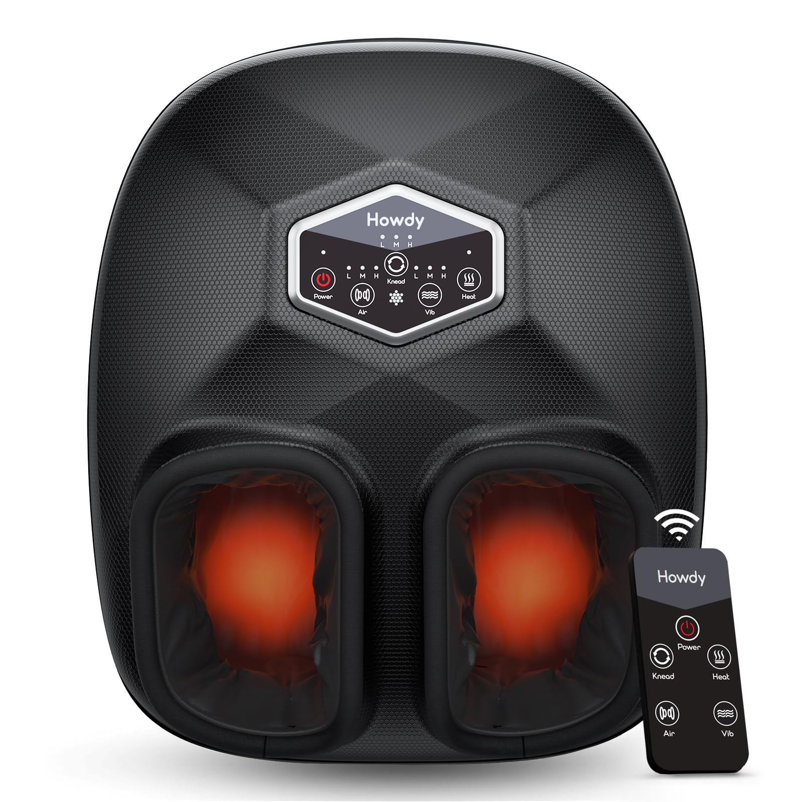 Premium Shiatsu Foot Massager with Heat & Compression - Deep Kneading Therapy, 3 Intensity Levels, Remote Control - Perfect Gift for Women, Men, Parents - Fits US Size 12, Washable Covers & Portable Bag - Ideal for Home Relaxation, Office Stress Relief & Post-Workout Recovery