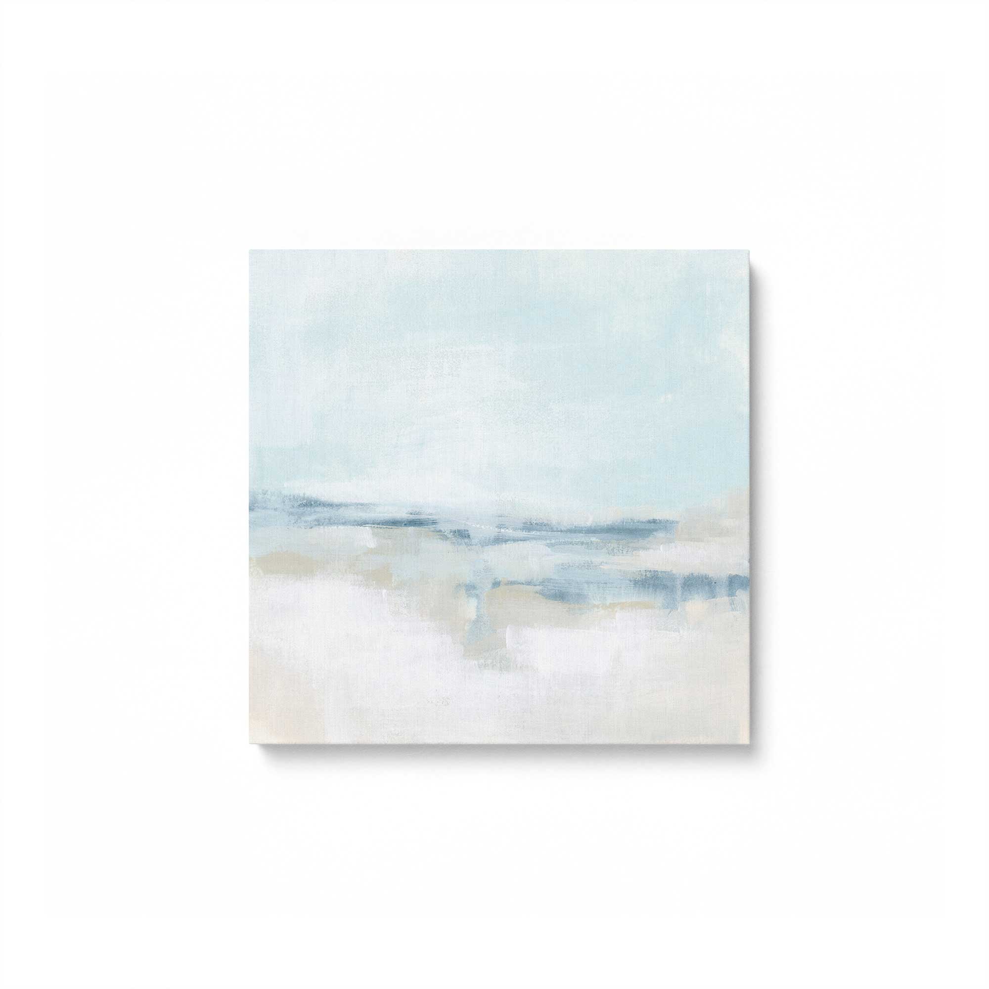 Cloudy Shoreline Hues - Set of 2 Premium Canvas Wall Art Prints for Coastal Home Decor | Perfect for Living Room, Bedroom & Beach House