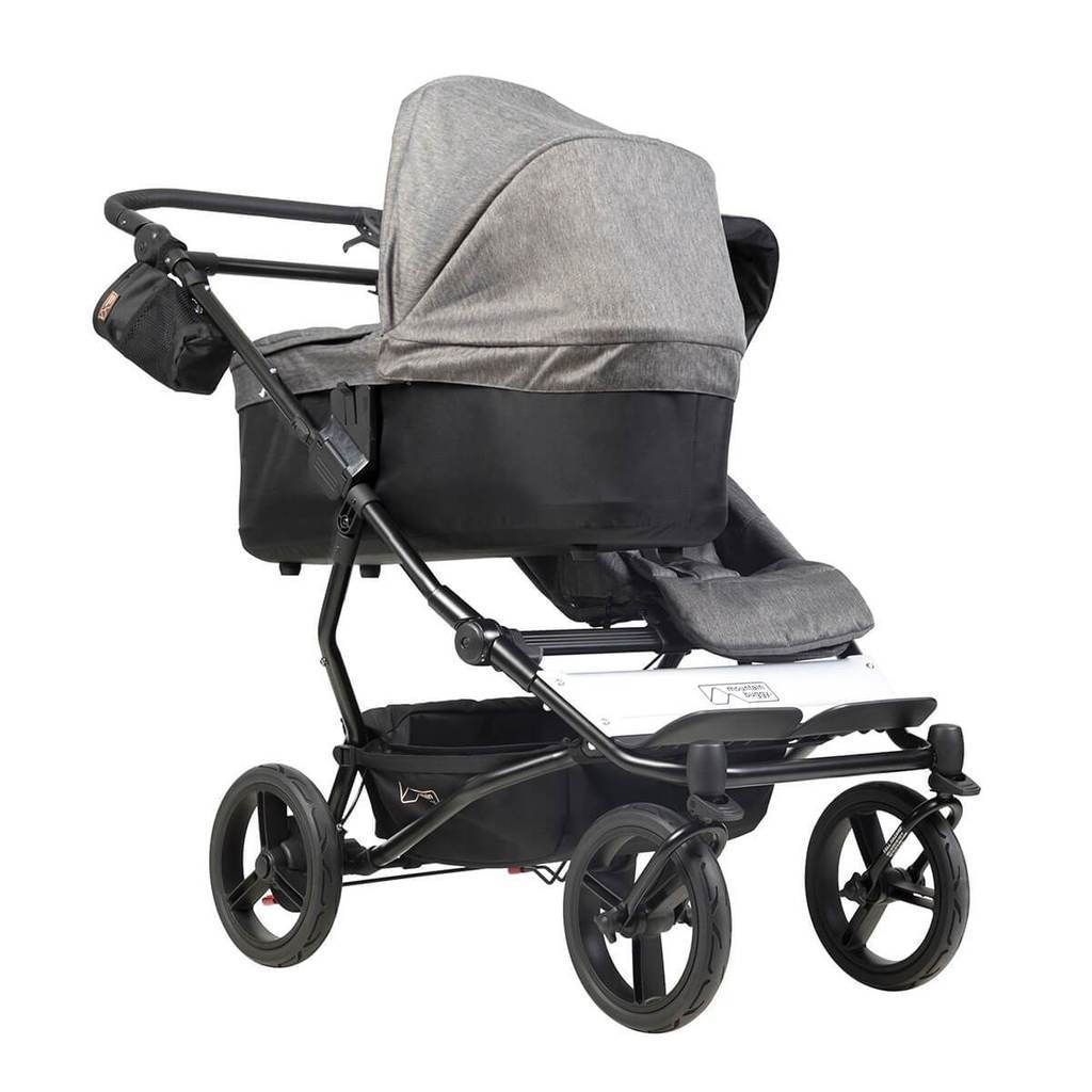 Mountain Buggy Duet Luxury Double Stroller - Lightweight Compact Side-by-Side Twin Stroller for Toddlers | Perfect for City Walks, Shopping & Travel with Two Kids