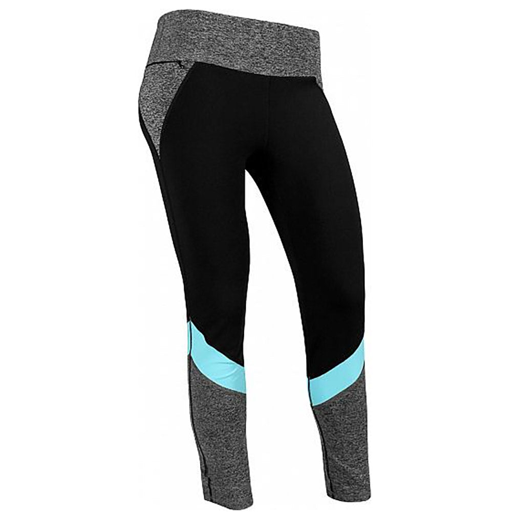 FootJoy Women's Color Block Black Golf Leggings - Comfortable & Stretchy Athletic Pants for Golfing & Active Lifestyle