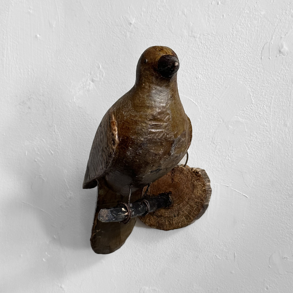 Handcrafted Black Forest Wooden Bird Carving (#515) - Perfect for Home Decor, Gift, and Nature-Inspired Collectibles