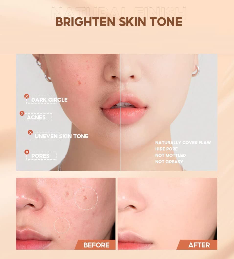 Waterproof & Sweat-Proof Professional Makeup - Long-Lasting Foundation & Concealer for All-Day Wear - Perfect for Swimming, Gym, Outdoor Activities & Special Events