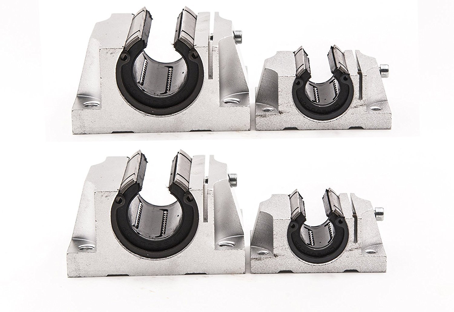 TEN-HIGH TBR16 350mm Linear Guide Rail - High Precision Linear Motion Slide Rails for CNC Machines, 3D Printers & Industrial Automation - Includes 2 Rails + 4 TBR16UU Bearing Blocks - Perfect for DIY CNC Projects, Laser Cutters & Robotics Applications