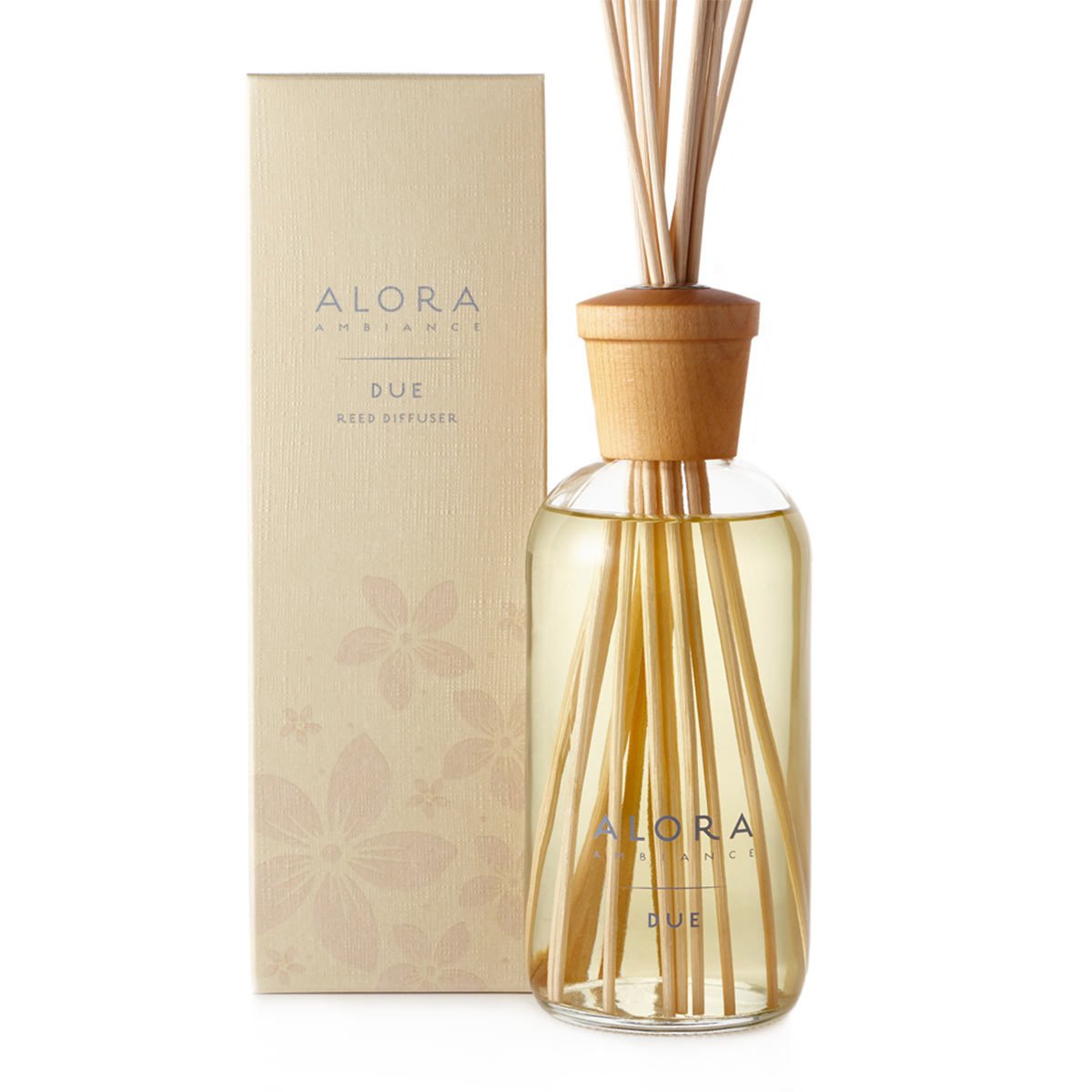 Alora Ambiance 16oz Reed Diffuser Set - Premium Home Fragrance Oil Diffuser for Living Room, Bedroom & Office - Long Lasting Aromatherapy Essential Oil Diffuser with Natural Rattan Reeds