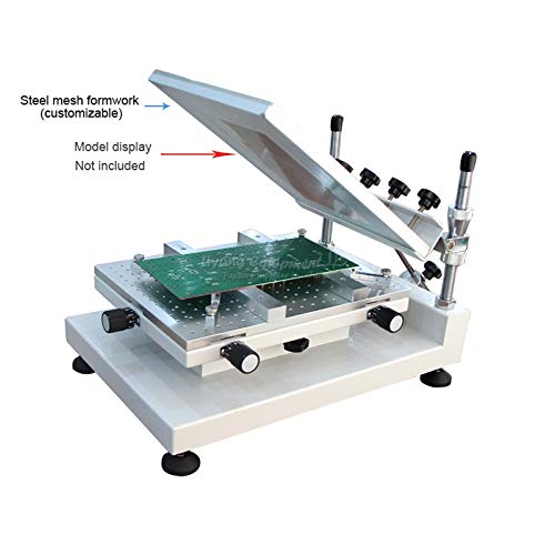 CGOLDENWALL High Precision SMT Stencil Printer - 300x400mm PCB Screen Printing Machine for Solder Paste & Silk Printing | Perfect for PCB Assembly, Circuit Board Manufacturing & DIY Electronics Projects