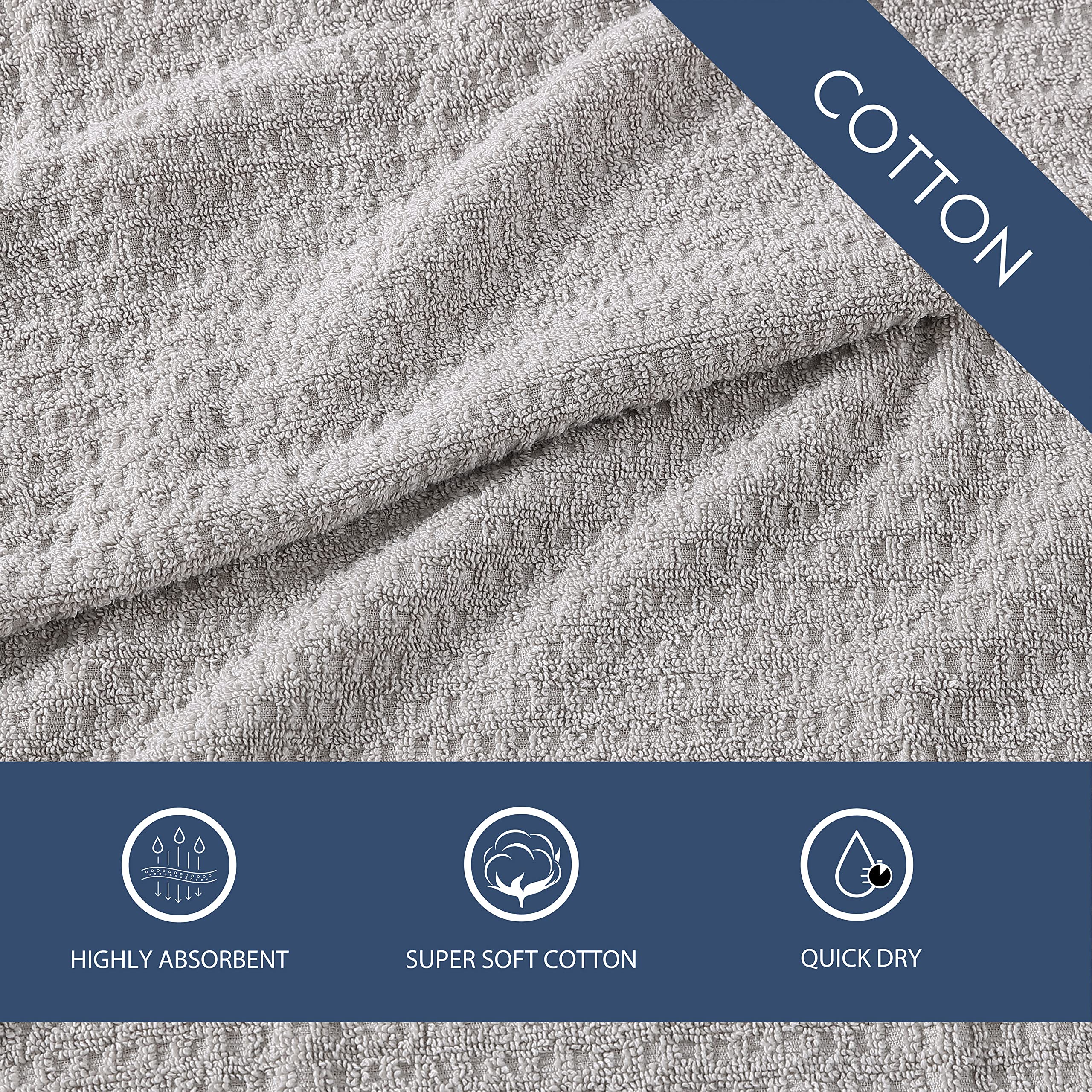 Tommy Bahama Premium Bath Towels Set of 2 - Ultra Soft, Highly Absorbent & Quick-Drying, Low Linting & Fade Resistant, Oeko-Tex Certified for Safety - Northern Pacific Grey - Perfect for Spa, Beach & Luxury Bathroom Essentials