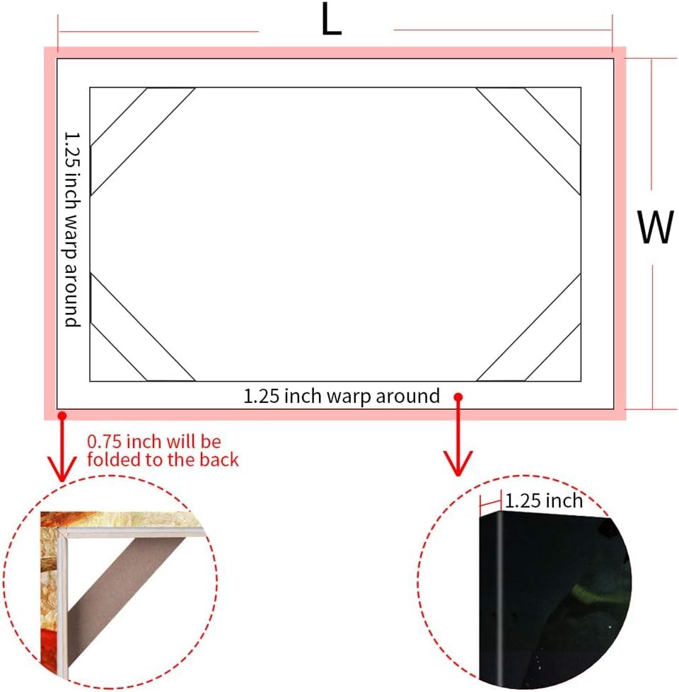 10x12 Inch Canvas Frame Stretcher Bars Wood Kit - DIY Oil Painting & Picture Wall Art Supplies for Artists & Home Decor