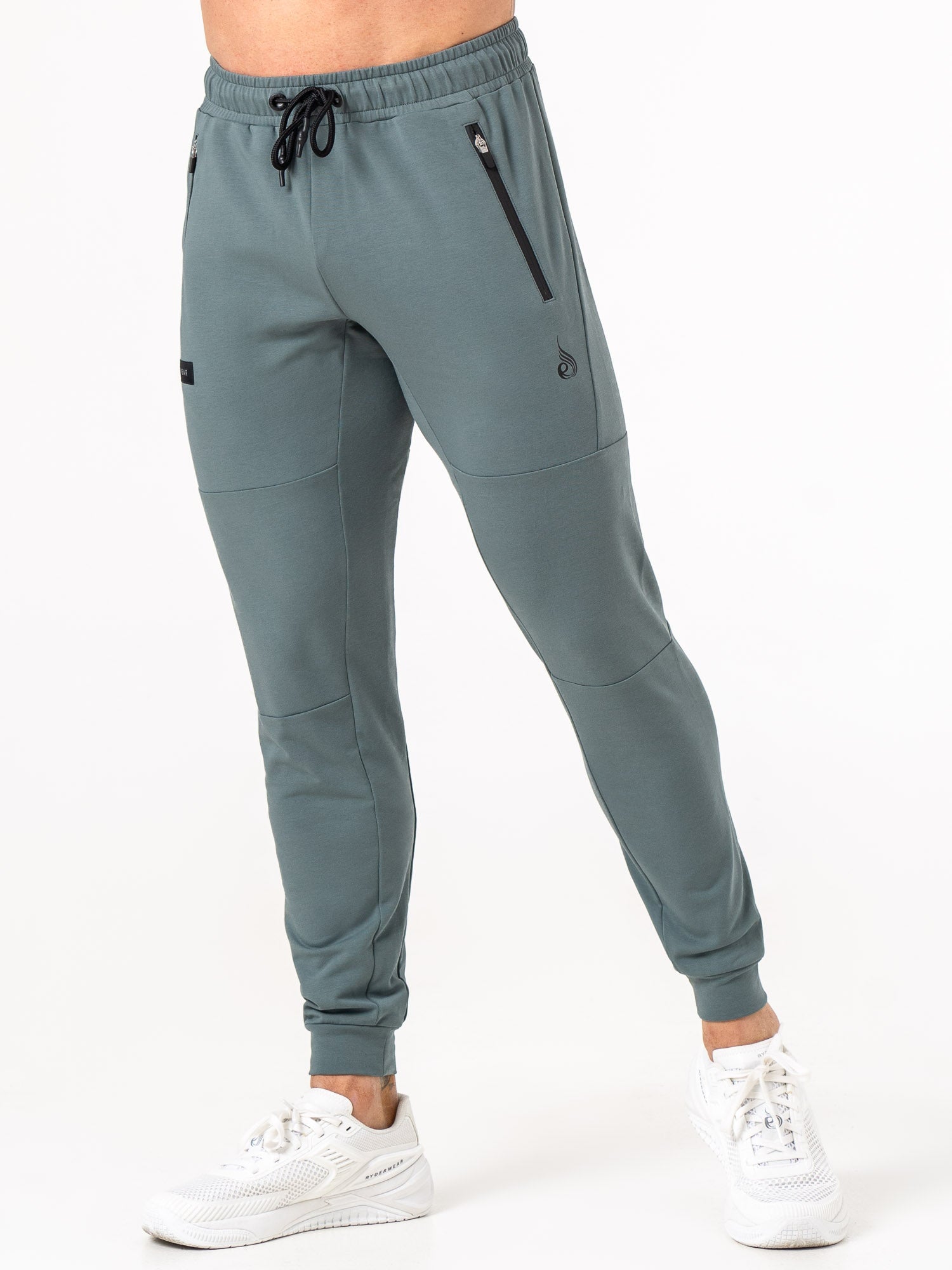 Endurance Track Pants for Men - Breathable Running Jogging Pants in Fern Green - Perfect for Gym Workouts & Outdoor Activities