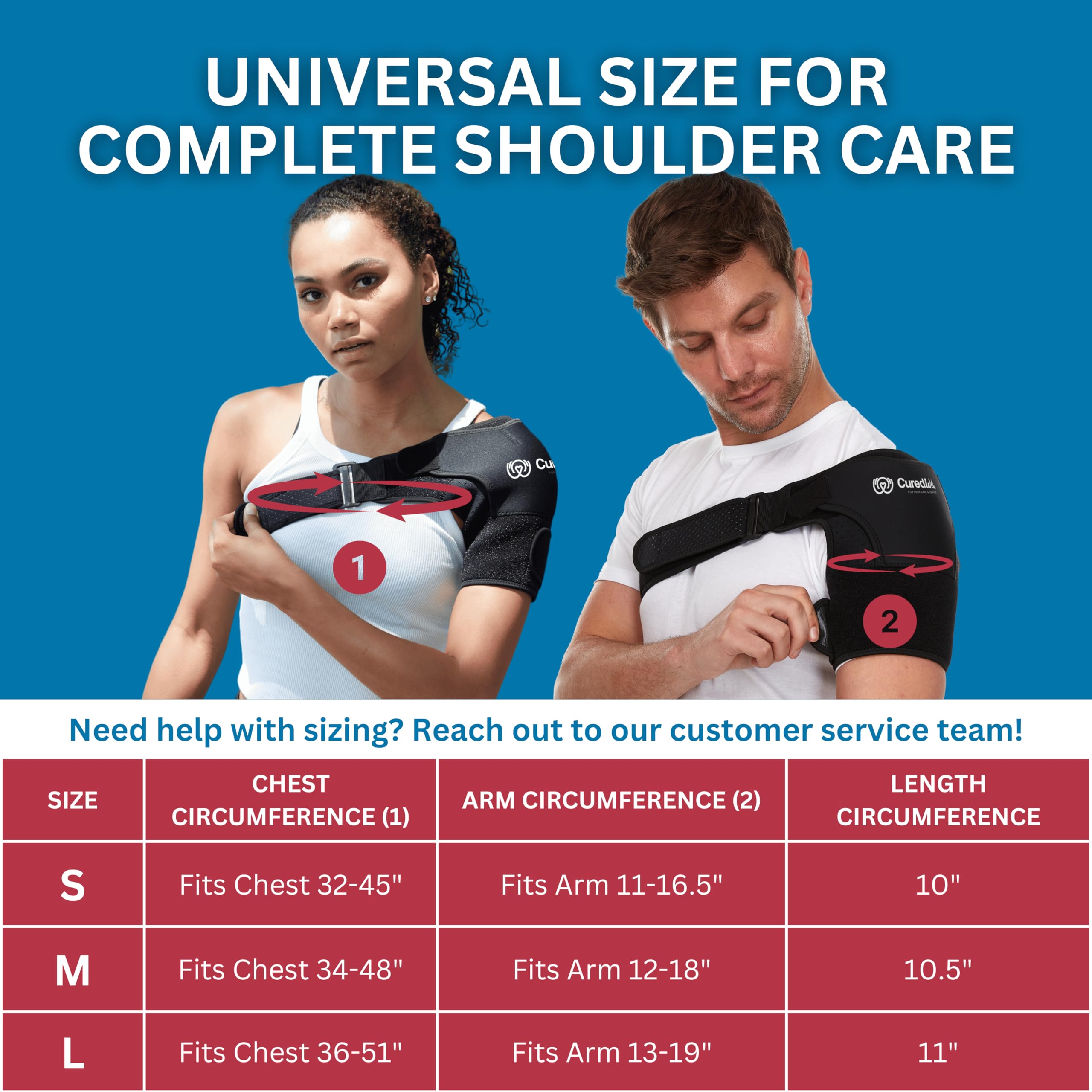 Rotator Cuff Support Brace for Women & Men - Adjustable Shoulder Compression Sleeve with Hot/Cold Pack Pocket - Left/Right Shoulder Pain Relief - Ideal for Post-Surgery Recovery, Sports Injuries & Arthritis Support (Medium)