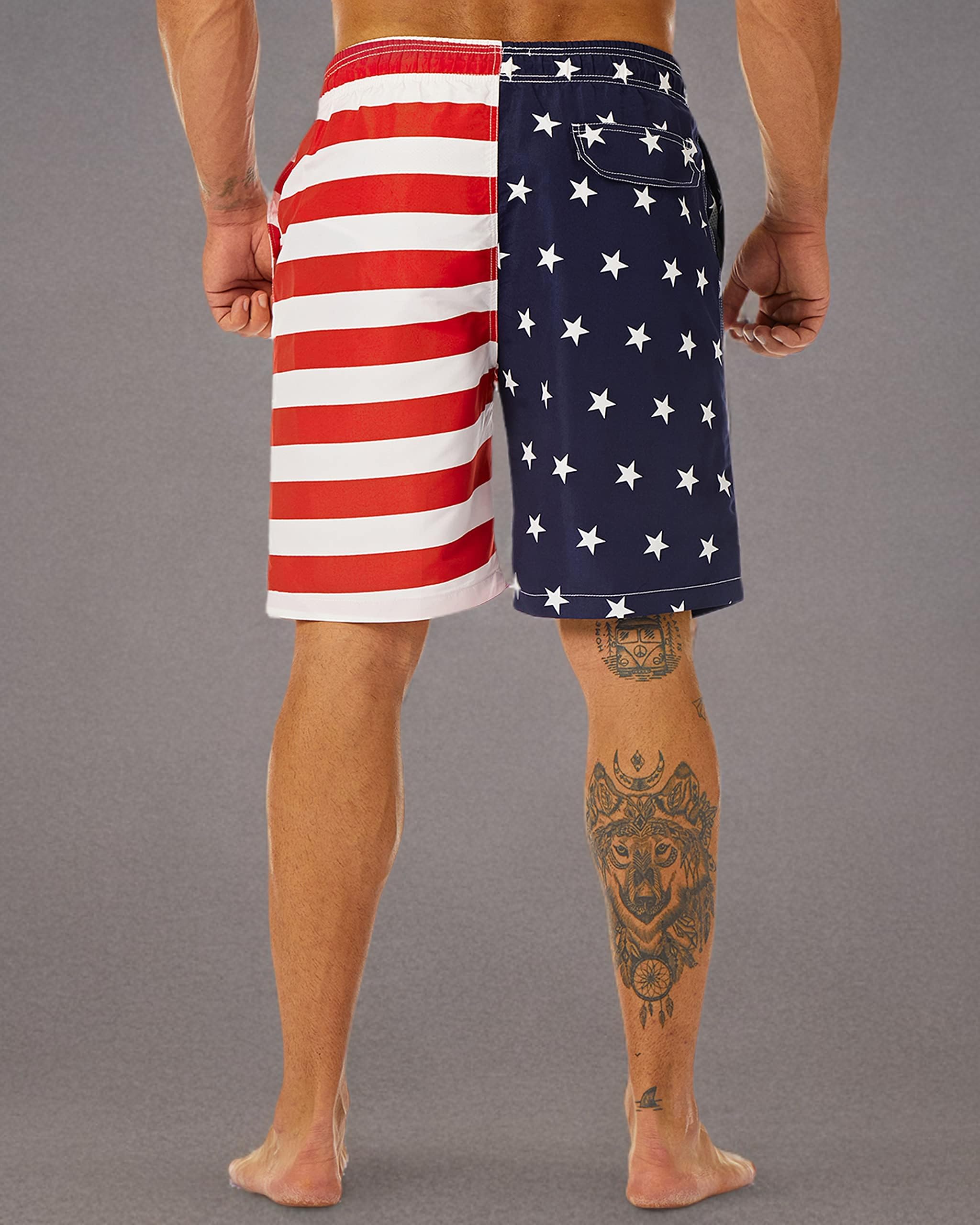 KAILUA SURF Men's Quick Dry Swim Trunks - 9 Inch Inseam Boardshorts with Mesh Lining for Surfing, Swimming & Beach Activities | Comfortable Bathing Suits for Men