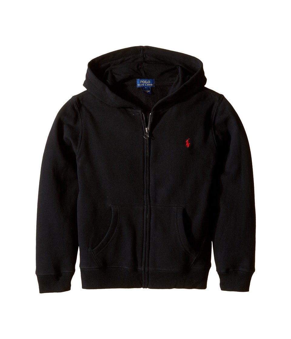 Polo Ralph Lauren Kids Boys' Fleece Full-Zip Hoodie - Black | Soft & Warm Winter Jacket for Toddlers (Size 4) - Perfect for School, Playdates & Outdoor Activities