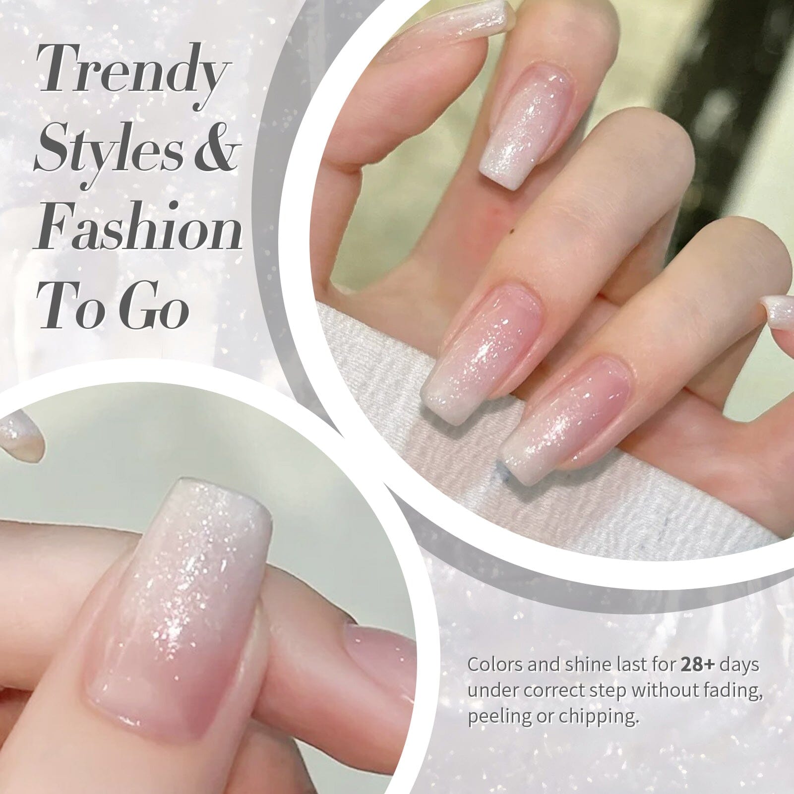 White Jelly Gel Nail Polish #19 Moonlight Milk - 15ml UV LED Soak Off Gel Polish for Manicure & Pedicure - Perfect for Nail Salon, Home DIY & Gift Giving