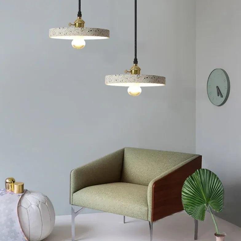 Modern Terrazzo Style Speckled Texture Pendant Light - Elegant Ceiling Lighting for Kitchen, Dining Room & Bedroom Decor