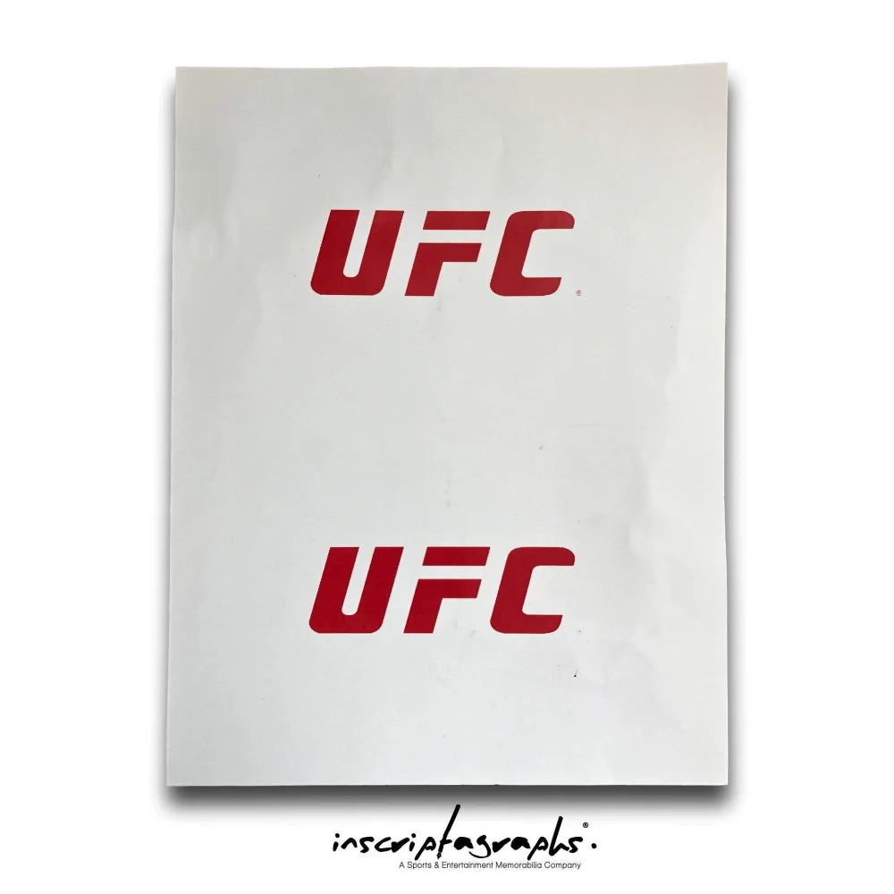 Bruce Buffer UFC Czech Republic Official Bout Order List 2/23/19 - Authentic Event Used Memorabilia for UFC Fans & Collectors - Perfect for Sports Memorabilia Displays & UFC Collectibles