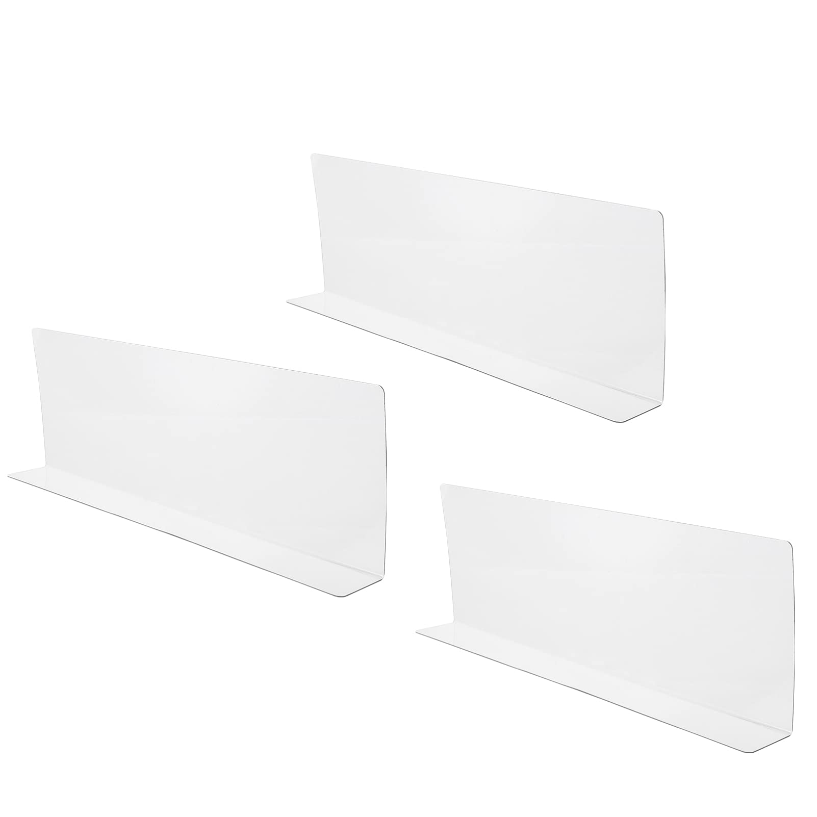 POPETPOP Clear Acrylic Shelf Dividers - Supermarket & Closet Organizer, Home Storage Separator for Kitchen, Store Shelves & Commodity Display - Perfect for Pantry Organization & Retail Product Arrangement