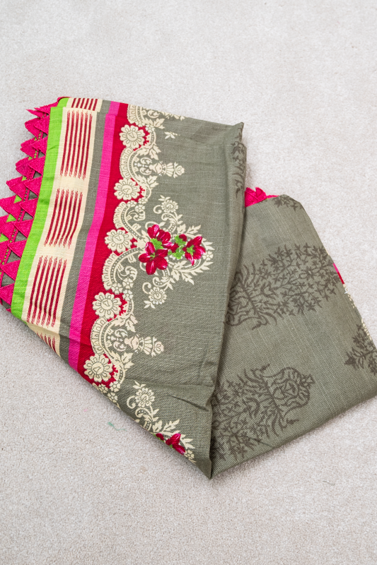 Premium Cotton Green 3-Piece Khaddar Suit by Alkaram - Traditional Pakistani Outfit for Women, Weddings & Festive Occasions