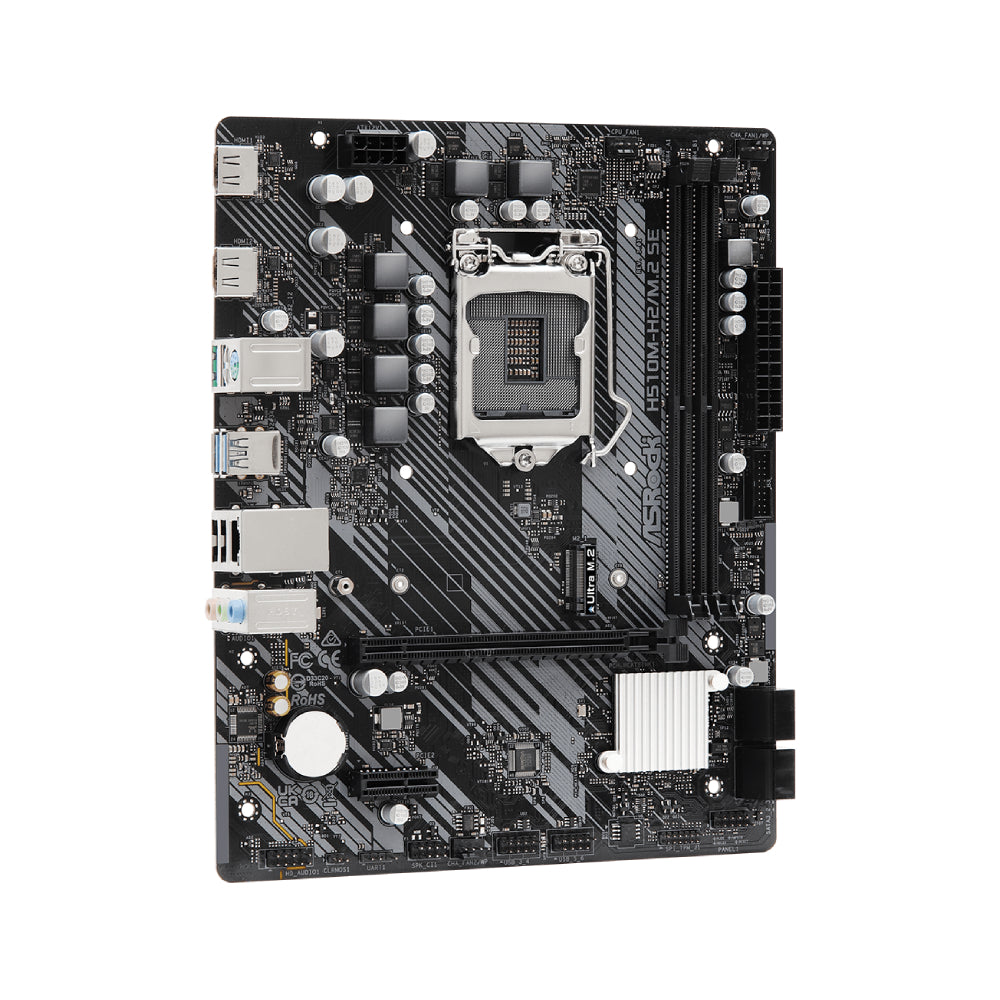 ASRock H510M-HDV/M.2 SE DDR4 Micro ATX LGA 1200 Motherboard - Intel 10th/11th Gen CPU Support, PCIe 3.0, M.2 Slot, USB 3.2 - Perfect for Budget Gaming PC & Home Office Builds