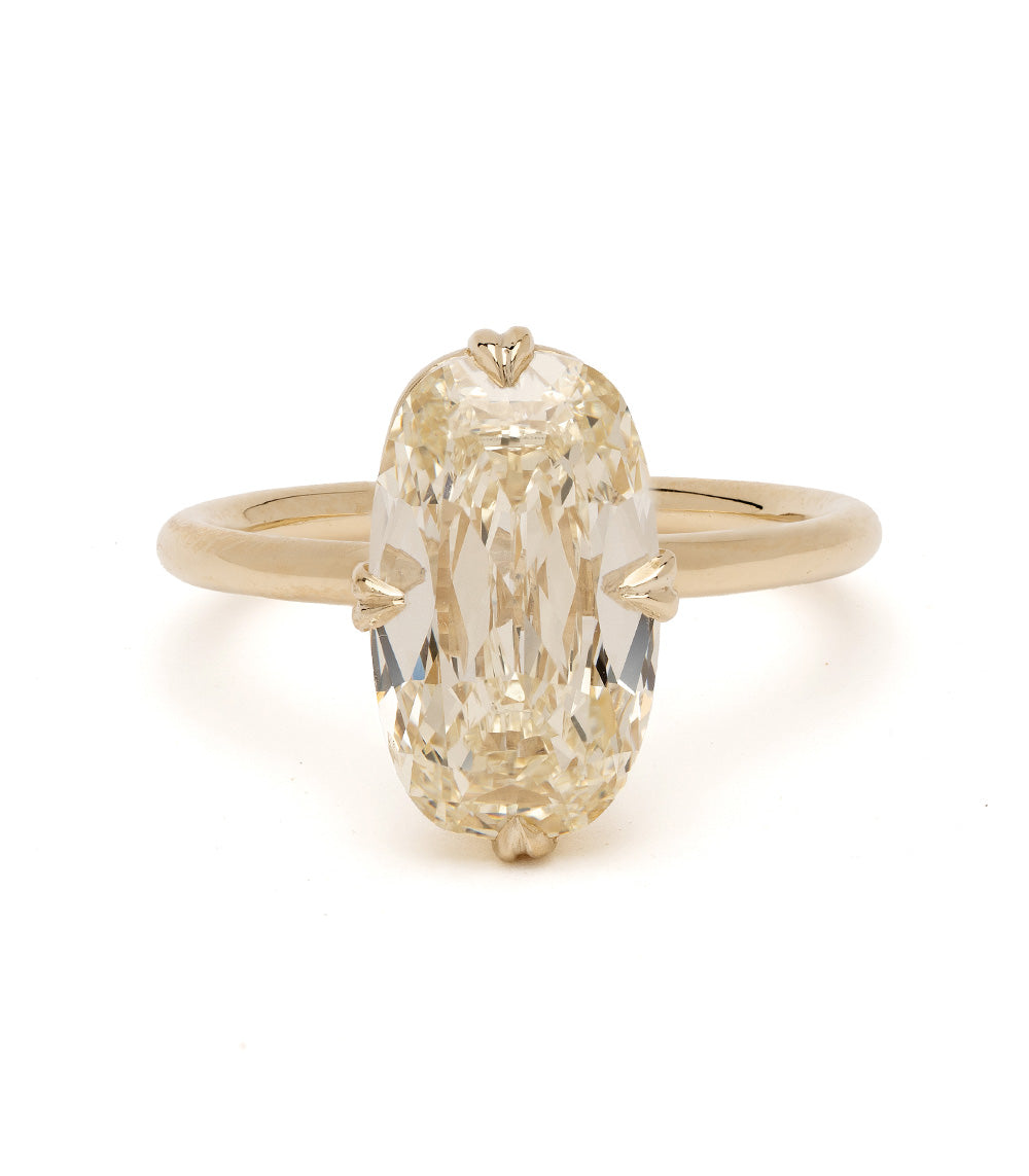 Billie Champagne Elongated Cushion Cut Diamond Engagement Ring - 14K White Gold Wedding Band for Women, Perfect for Proposals, Anniversaries & Bridal Jewelry Gifts