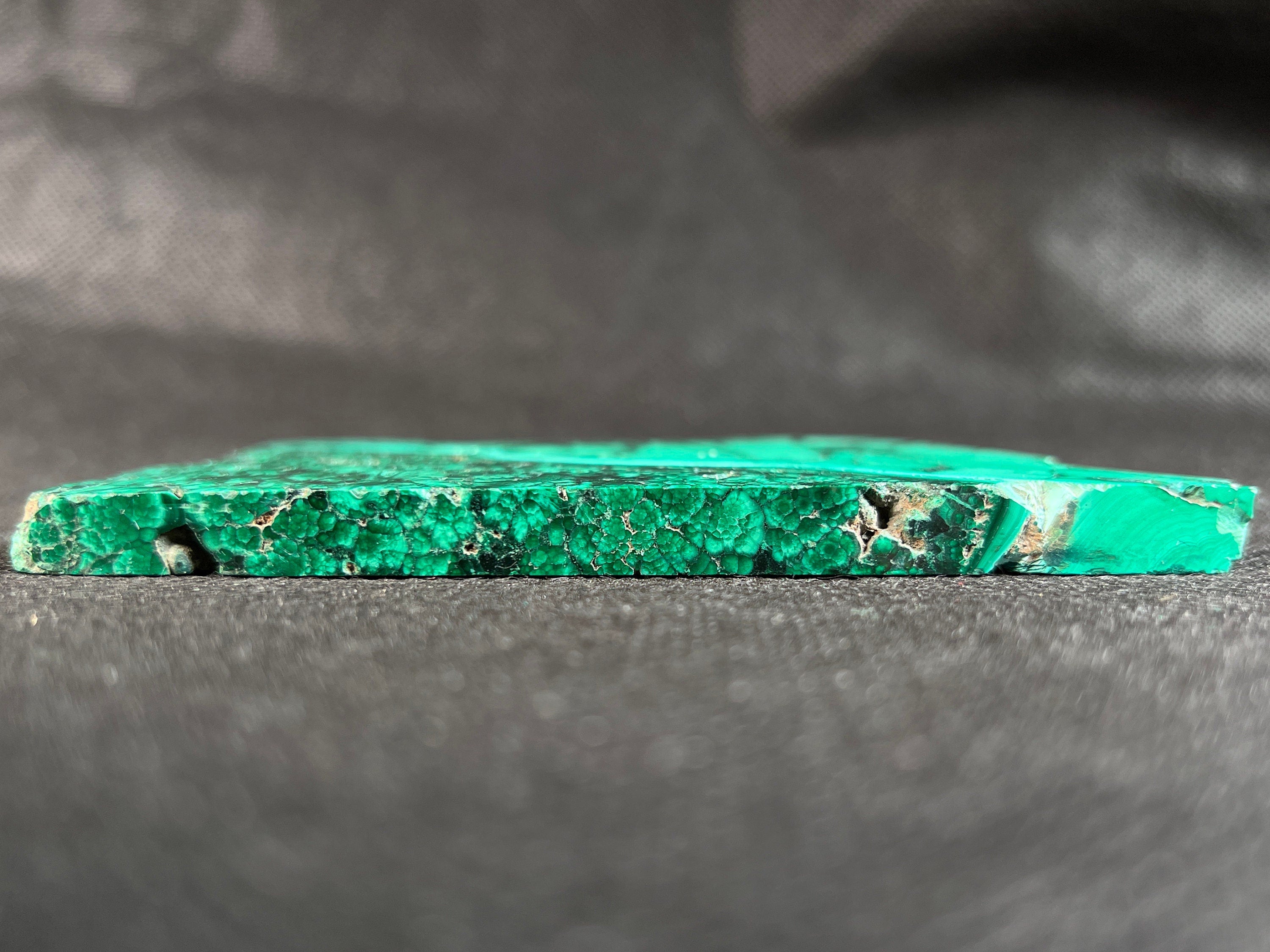 Premium Malachite Crystal Slab - Natural Green Malachite Stone for Jewelry Making, Healing Crystals, Unique Spiritual Gift & Home Decor | Perfect for Meditation, Reiki, Crystal Grids & DIY Crafts
