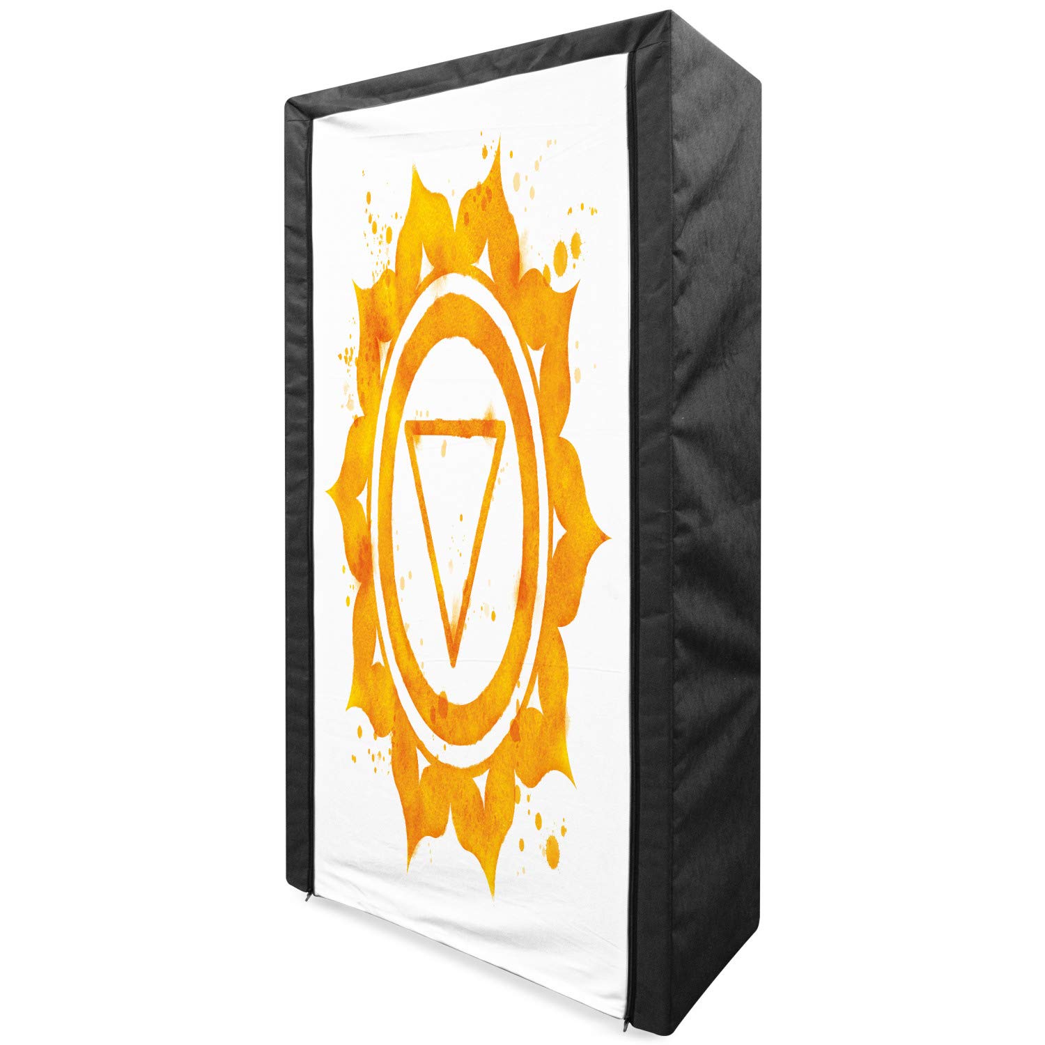 Ambesonne Colorful Portable Fabric Wardrobe with Shelves | 33.5