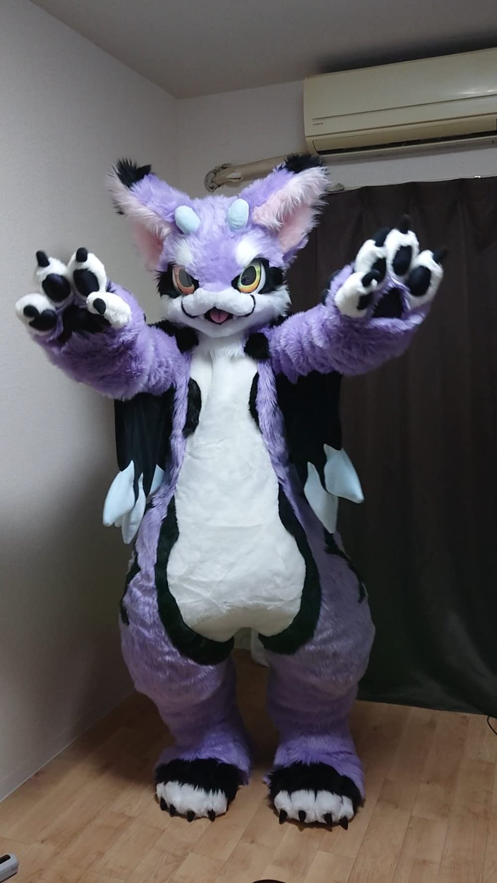 Japan Anime Kitsune Cat Fox Fursuit - Full Furry Costume for Teens & Kids | Fursona Kigurumi Digitigrade Cosplay Suit for Anime Conventions & Roleplay