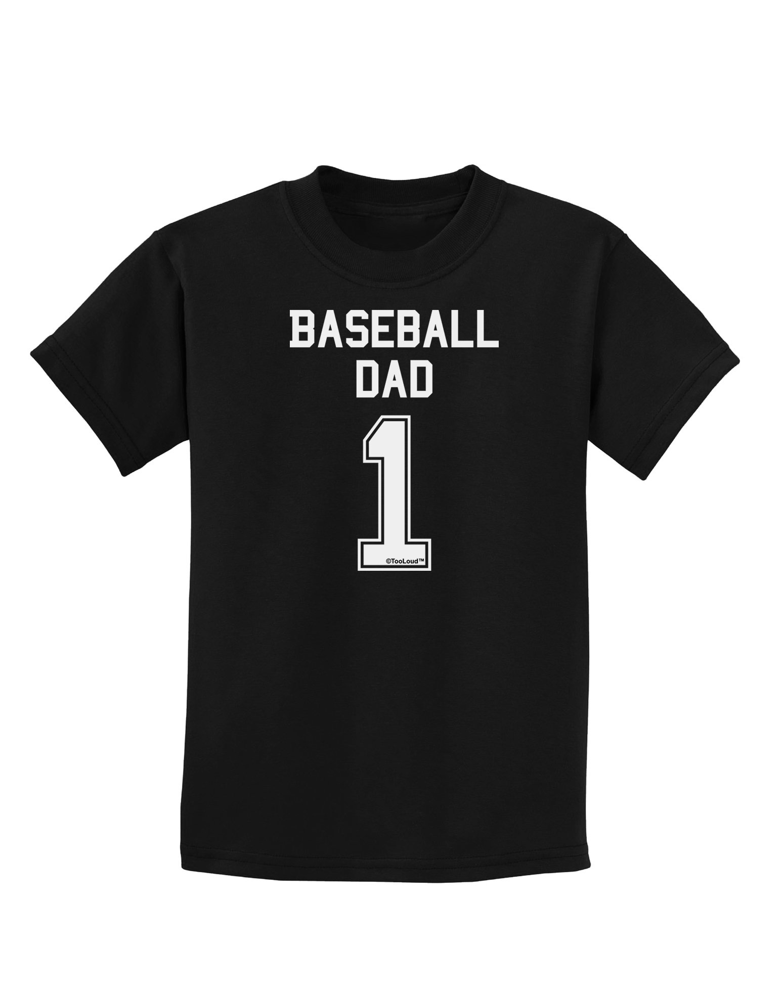 Baseball Dad Jersey - Comfortable Dark T-Shirt for Kids & Youth | Perfect for Little League Games, Father's Day Gifts & Family Sports Events
