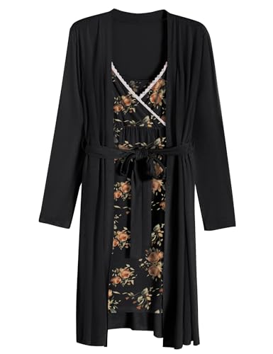 Black Floral Print
