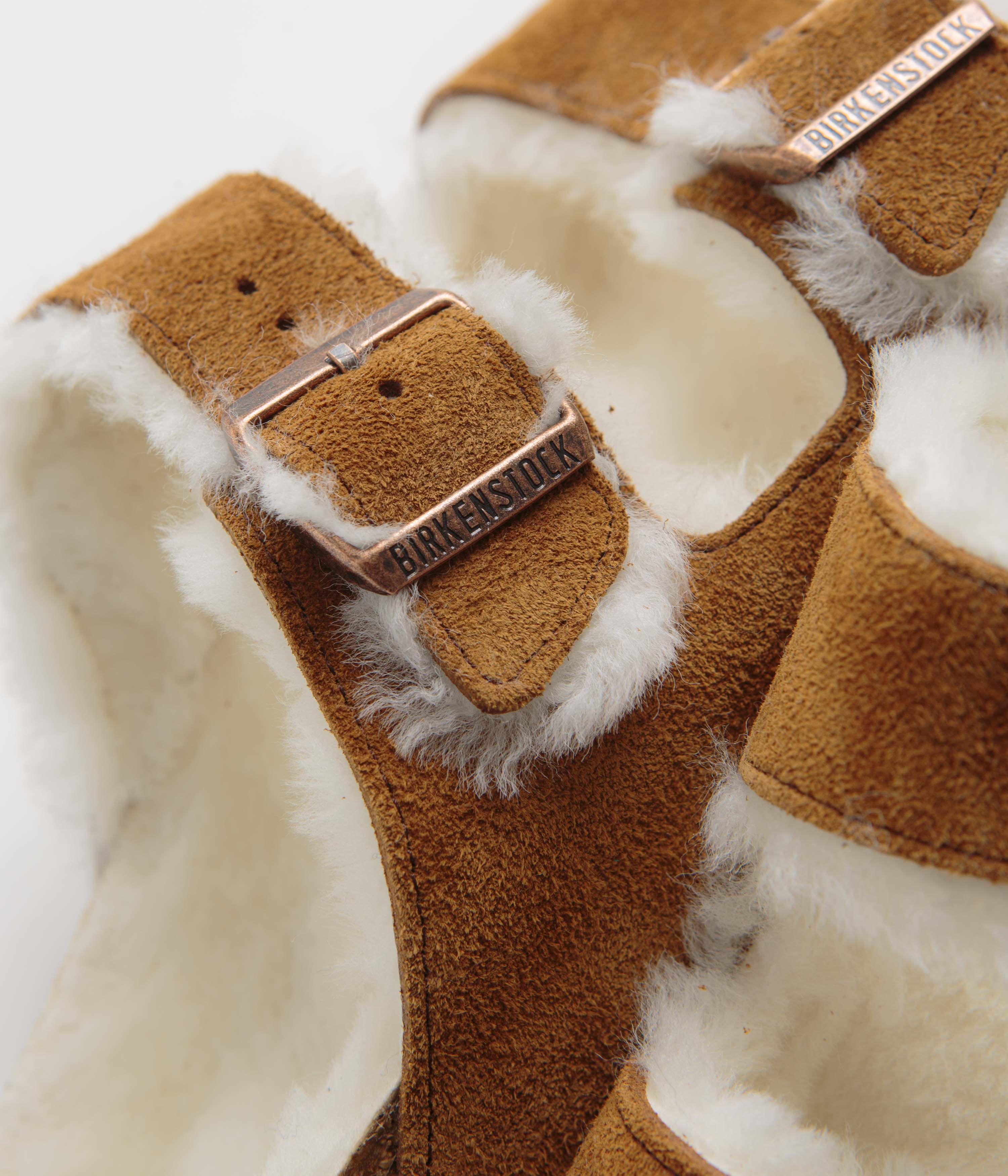 Birkenstock Arizona Shearling Sandals for Women & Men - Soft Mink Fur Lined Comfortable Slide Sandals - Perfect for Home, Travel & Casual Wear