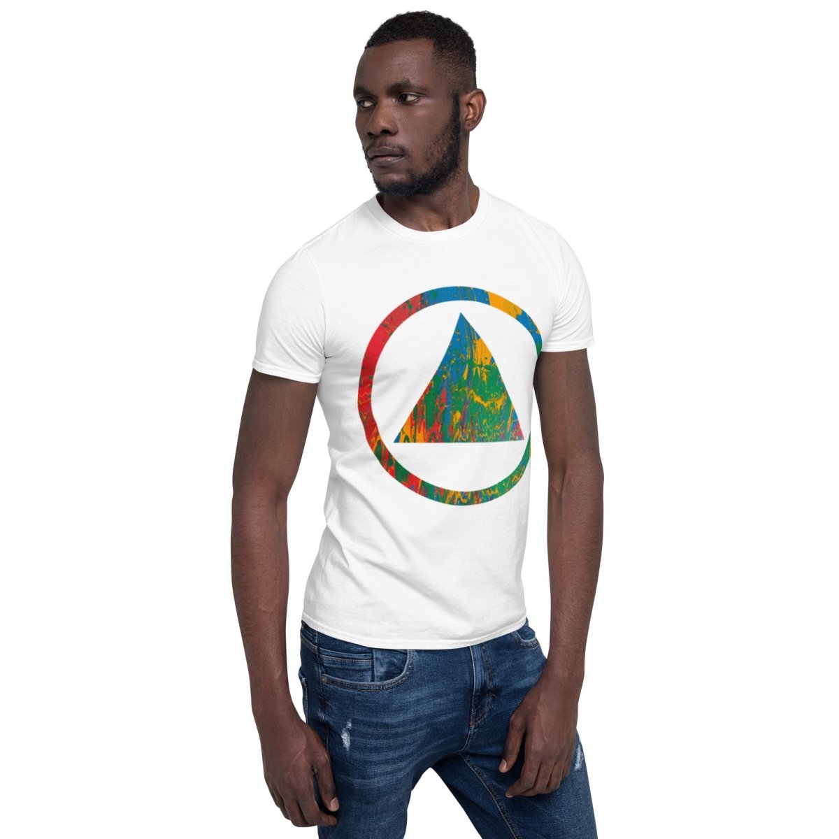 Sobriety Symbol Pride Essential Tee - Unisex Cotton T-Shirt for Men & Women | Perfect for Sober Living, Recovery Support & Pride Events