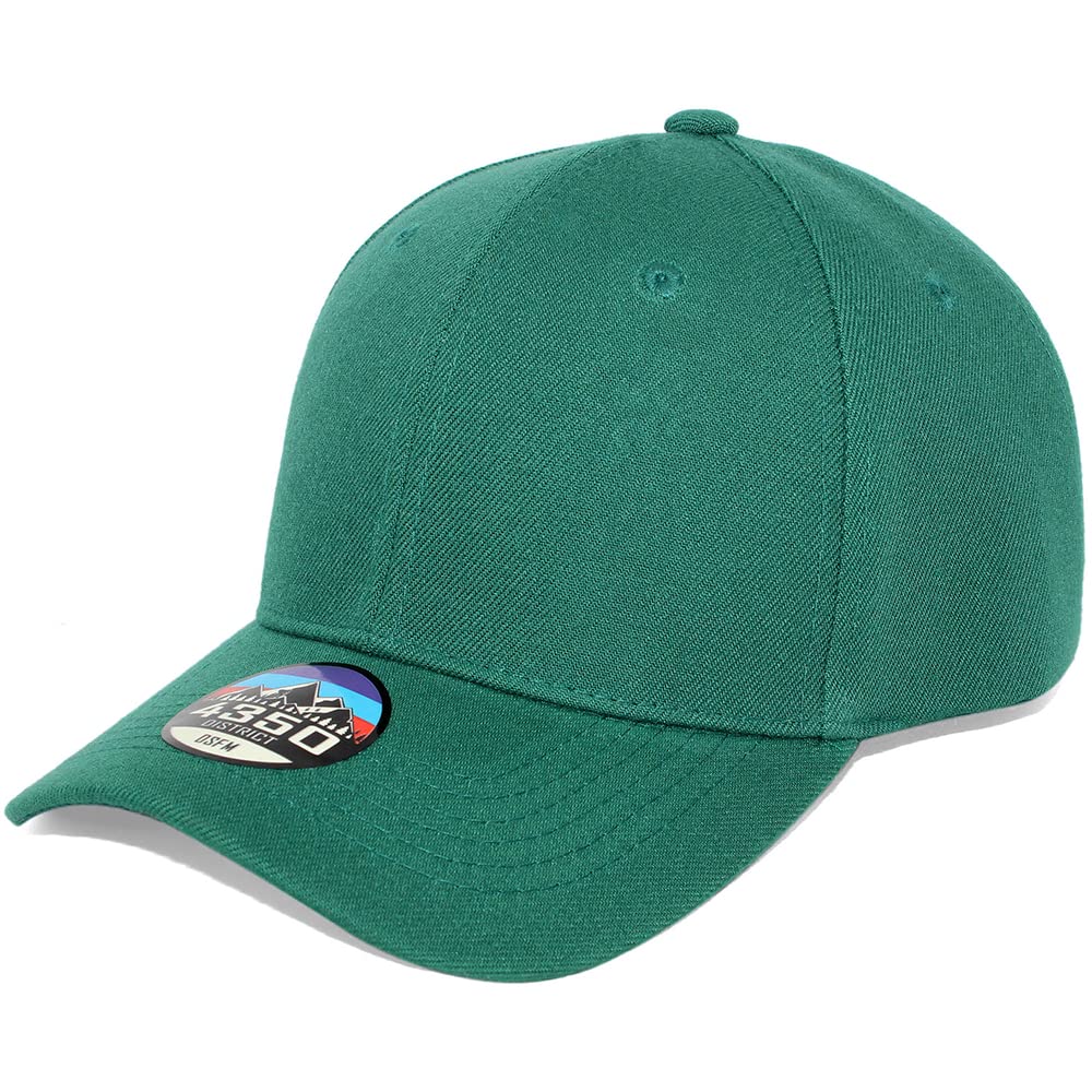 Unisex Plain Solid Velcro Baseball Cap for Men & Women - Adjustable Comfort Fit for Outdoor Sports, Hiking, and Casual Wear
