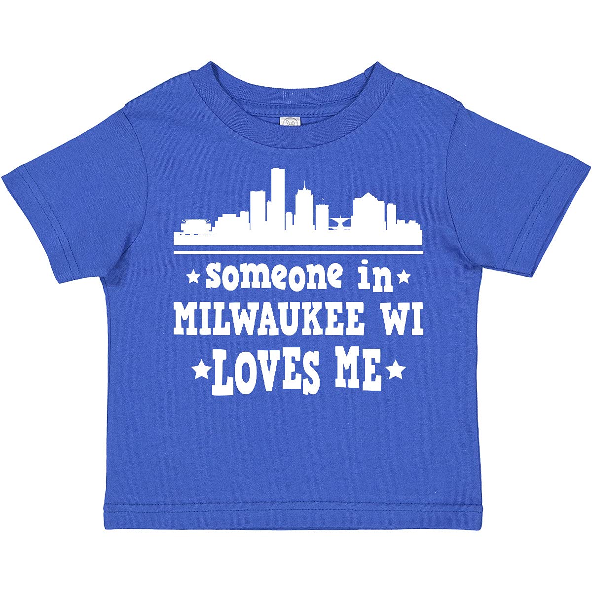 Inktastic Milwaukee Wisconsin Someone Loves Me Toddler T-Shirt - Cute Graphic Tee for Baby Boys & Girls - Perfect for Family Outings, Playdates & Photo Shoots
