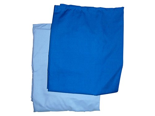 Baby Doll Mini Crib Sheet Set - Light & Royal Blue for Playtime