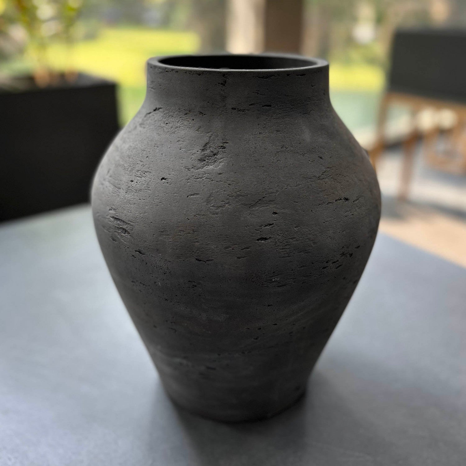 Ashwyck Large Rustic Brown Vase - Perfect for Farmhouse Decor, Wedding Centerpieces & Home Interior Design