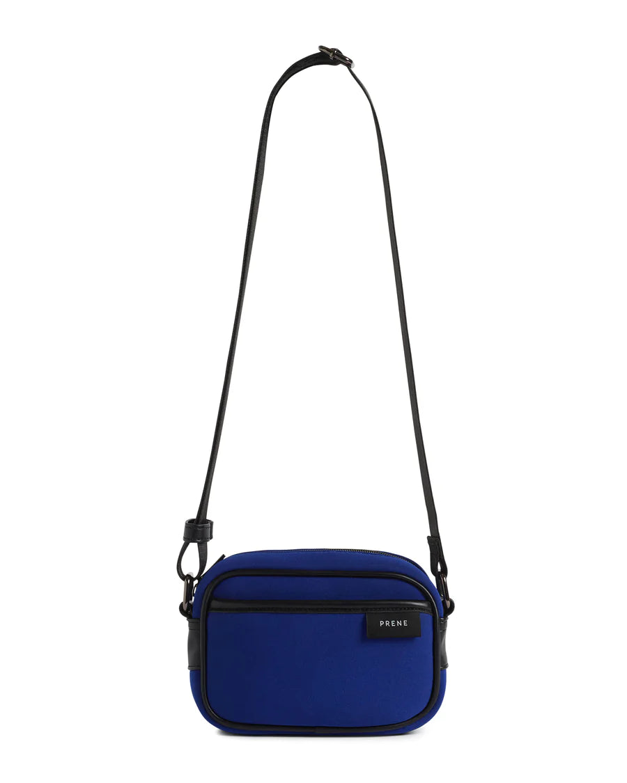 Minnie Bag by Chloe Fisher x Prene - Stylish Cobalt Blue Neoprene Crossbody Purse for Women | Perfect for Everyday Use, Travel & Casual Outings