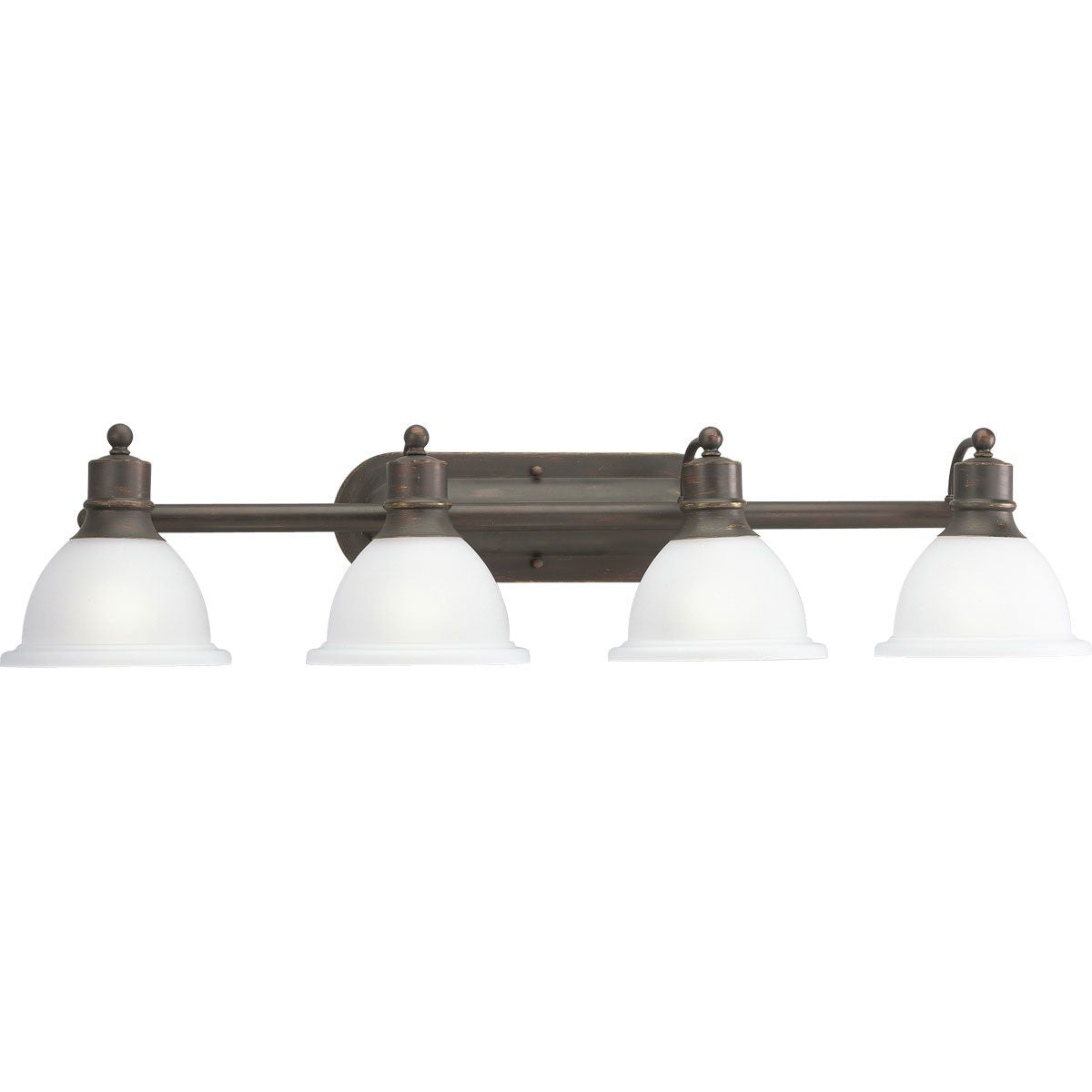 Madison Collection 4-Light Etched Glass Bathroom Vanity Light Fixture - Perfect for Bathroom Makeover, Powder Room & Dressing Area Lighting