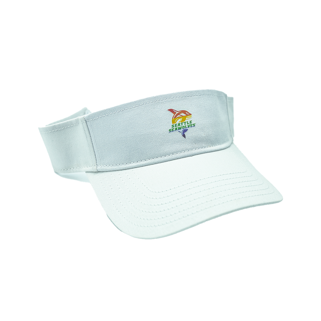 Seawolves Rugby Pride Visor Cap - Adjustable Sports Hat for Rugby Fans & Players - Perfect for Games, Training & Outdoor Activities