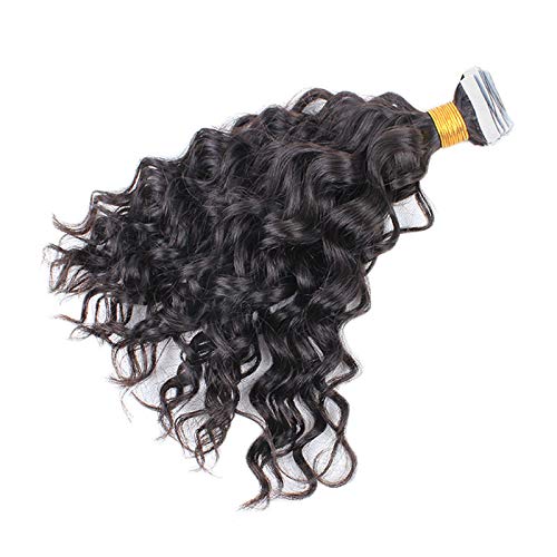 40pcs Tape-in Human Hair Extensions for Women - 100% Remy Human Hair, Skin Weft Tape, Loose Wave, 14
